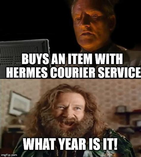 hermes delivery meme|Hermes courier company.